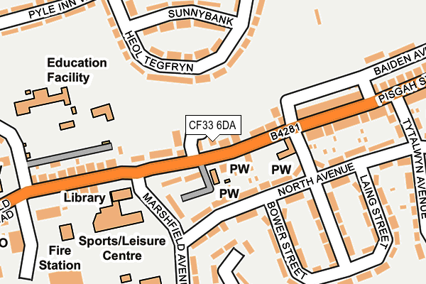 Map of ABER TAKEAWAY LTD at local scale