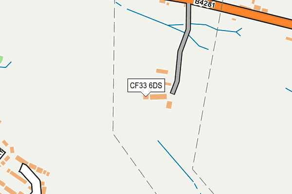CF33 6DS map - OS OpenMap – Local (Ordnance Survey)