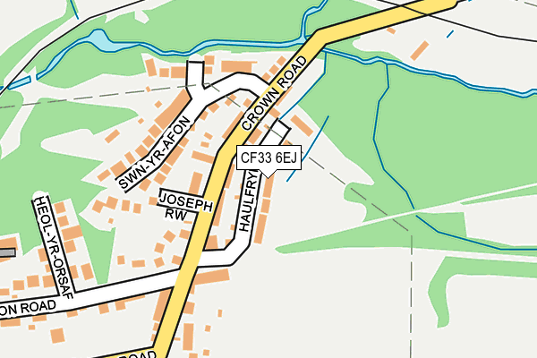 CF33 6EJ map - OS OpenMap – Local (Ordnance Survey)