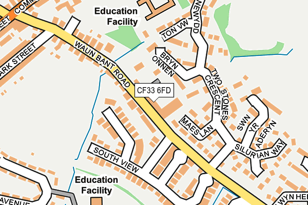 CF33 6FD map - OS OpenMap – Local (Ordnance Survey)