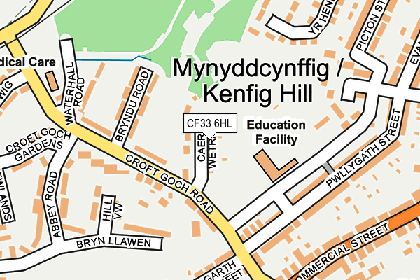 CF33 6HL map - OS OpenMap – Local (Ordnance Survey)