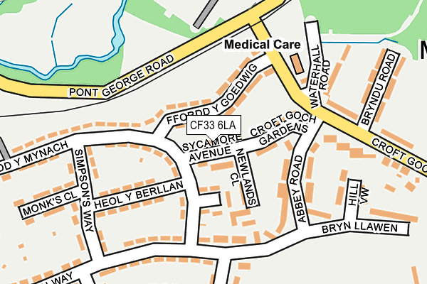 CF33 6LA map - OS OpenMap – Local (Ordnance Survey)