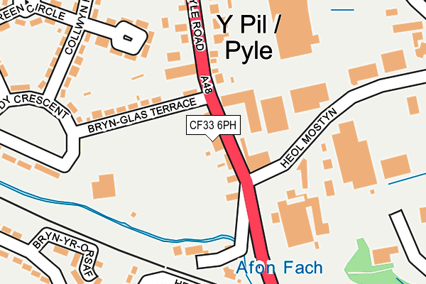 CF33 6PH map - OS OpenMap – Local (Ordnance Survey)