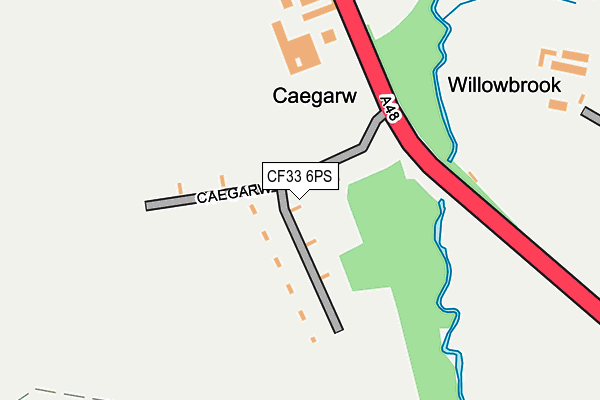 CF33 6PS map - OS OpenMap – Local (Ordnance Survey)