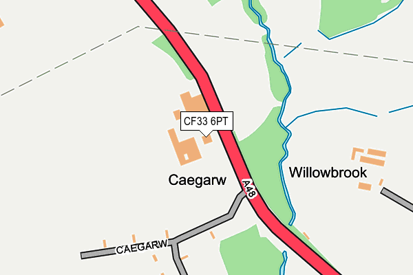 CF33 6PT map - OS OpenMap – Local (Ordnance Survey)