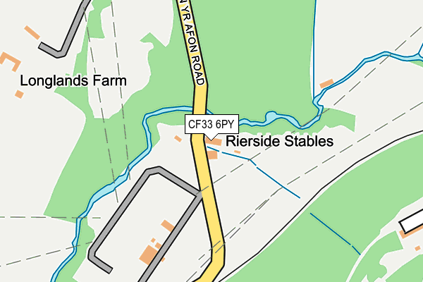 CF33 6PY map - OS OpenMap – Local (Ordnance Survey)