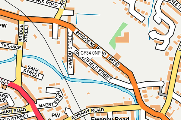 CF34 0NP map - OS OpenMap – Local (Ordnance Survey)