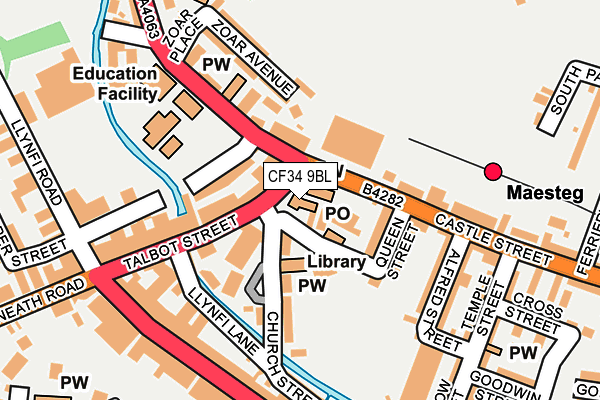 CF34 9BL map - OS OpenMap – Local (Ordnance Survey)