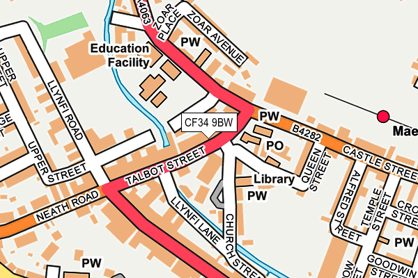 Map of GWYN RICHARDS SDS SPORTS LIMITED at local scale