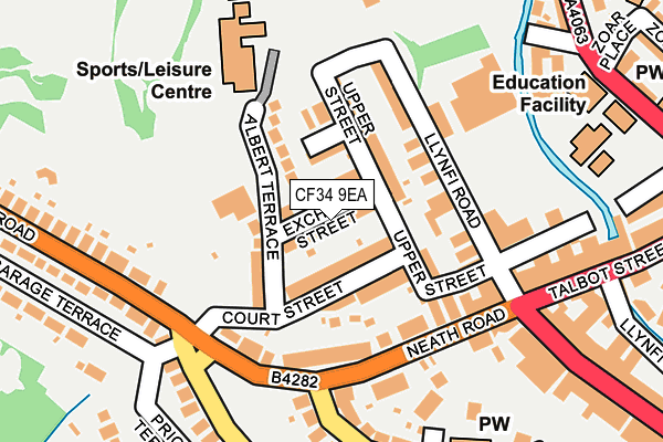 CF34 9EA map - OS OpenMap – Local (Ordnance Survey)