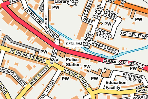 Map of THE TREEHOUSE DAYCARE MAESTEG LIMITED at local scale