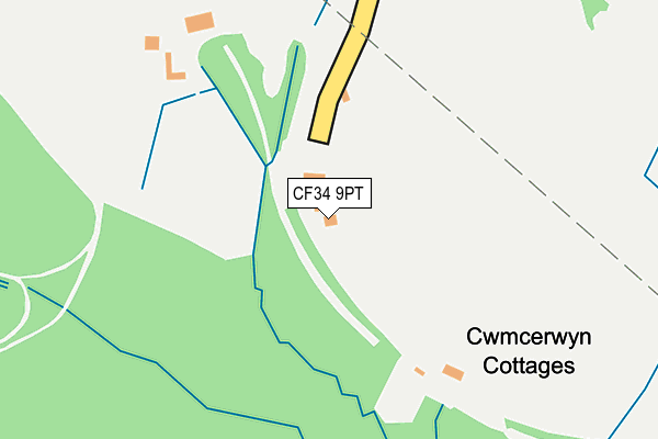 CF34 9PT map - OS OpenMap – Local (Ordnance Survey)