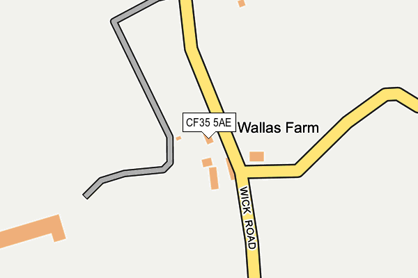 CF35 5AE map - OS OpenMap – Local (Ordnance Survey)