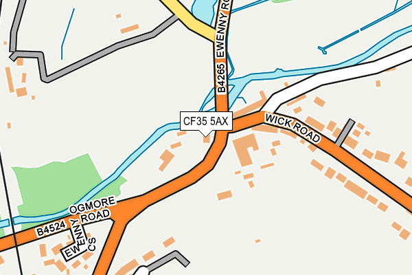 CF35 5AX map - OS OpenMap – Local (Ordnance Survey)