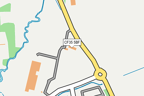 CF35 5BF map - OS OpenMap – Local (Ordnance Survey)