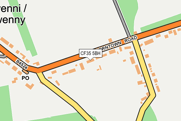CF35 5BH map - OS OpenMap – Local (Ordnance Survey)