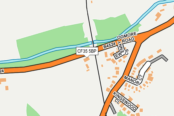 CF35 5BP map - OS OpenMap – Local (Ordnance Survey)