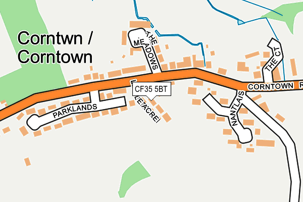 CF35 5BT map - OS OpenMap – Local (Ordnance Survey)