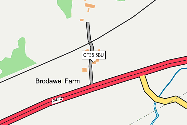 CF35 5BU map - OS OpenMap – Local (Ordnance Survey)