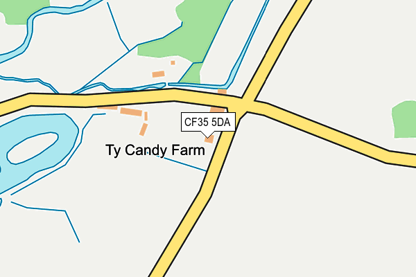 CF35 5DA map - OS OpenMap – Local (Ordnance Survey)