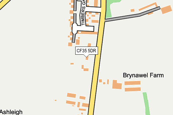 CF35 5DR map - OS OpenMap – Local (Ordnance Survey)