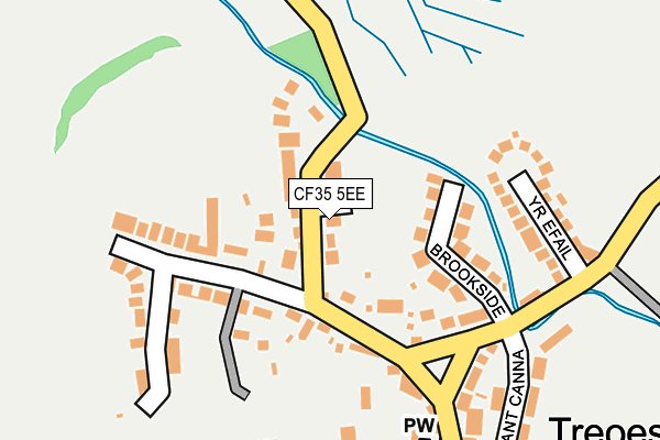 CF35 5EE map - OS OpenMap – Local (Ordnance Survey)