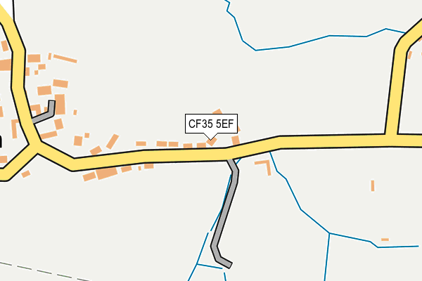 CF35 5EF map - OS OpenMap – Local (Ordnance Survey)