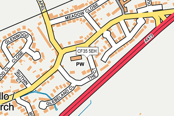 CF35 5EH map - OS OpenMap – Local (Ordnance Survey)