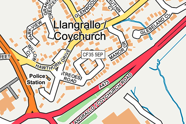 CF35 5EP map - OS OpenMap – Local (Ordnance Survey)