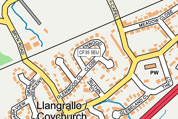 CF35 5EU map - OS OpenMap – Local (Ordnance Survey)