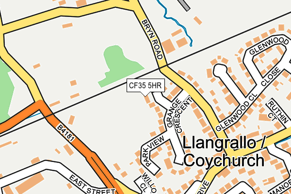 CF35 5HR map - OS OpenMap – Local (Ordnance Survey)