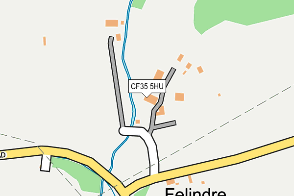 CF35 5HU map - OS OpenMap – Local (Ordnance Survey)