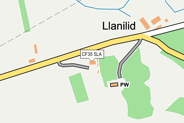CF35 5LA map - OS OpenMap – Local (Ordnance Survey)