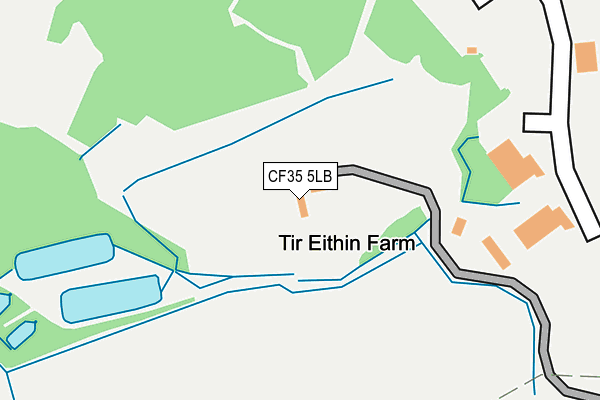 CF35 5LB map - OS OpenMap – Local (Ordnance Survey)