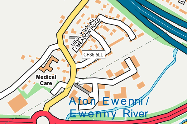 CF35 5LL map - OS OpenMap – Local (Ordnance Survey)