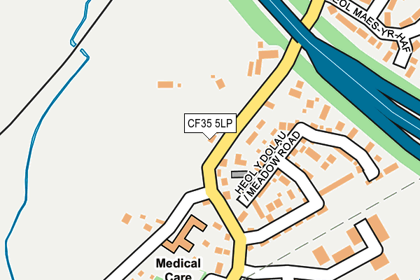 CF35 5LP map - OS OpenMap – Local (Ordnance Survey)