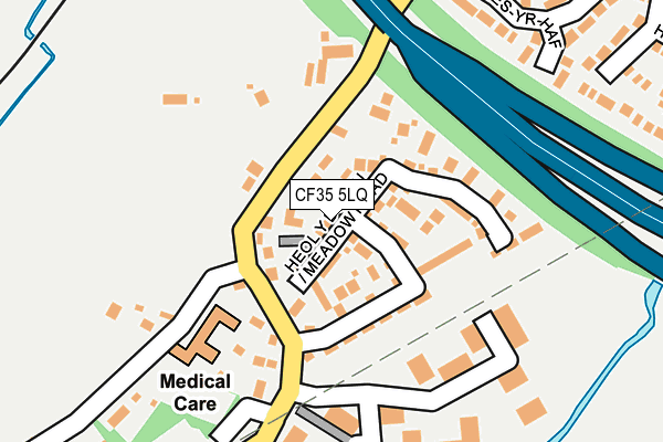 CF35 5LQ map - OS OpenMap – Local (Ordnance Survey)