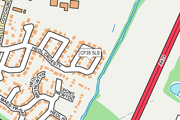 CF35 5LS map - OS OpenMap – Local (Ordnance Survey)