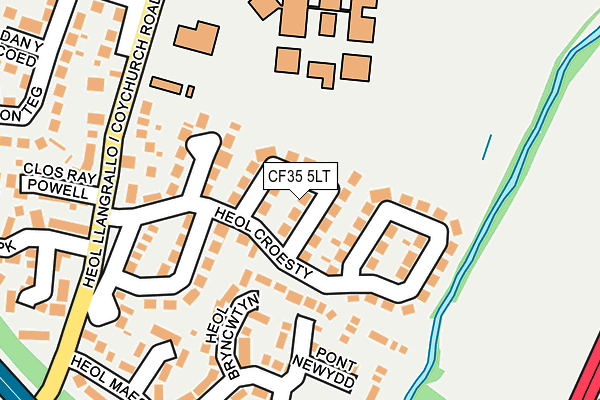 CF35 5LT map - OS OpenMap – Local (Ordnance Survey)