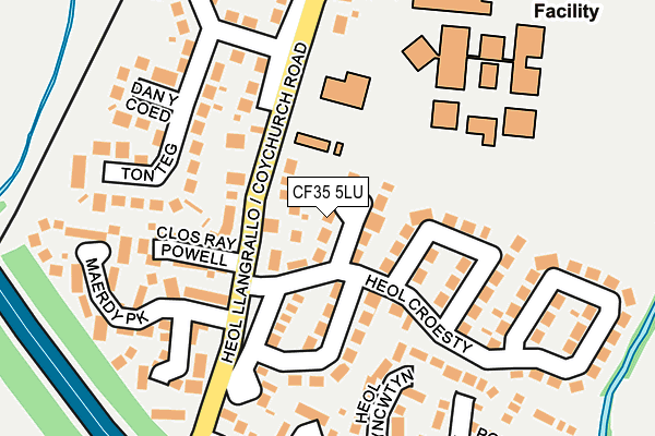 CF35 5LU map - OS OpenMap – Local (Ordnance Survey)