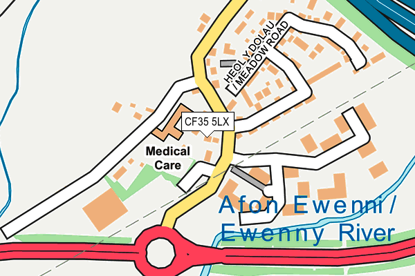 CF35 5LX map - OS OpenMap – Local (Ordnance Survey)