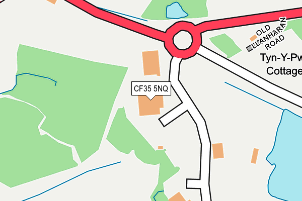 CF35 5NQ map - OS OpenMap – Local (Ordnance Survey)