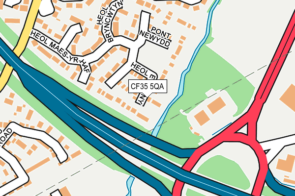 CF35 5QA map - OS OpenMap – Local (Ordnance Survey)