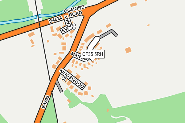 CF35 5RH map - OS OpenMap – Local (Ordnance Survey)