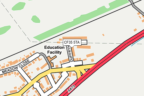 CF35 5TA map - OS OpenMap – Local (Ordnance Survey)