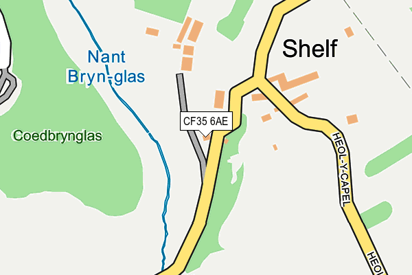 CF35 6AE map - OS OpenMap – Local (Ordnance Survey)