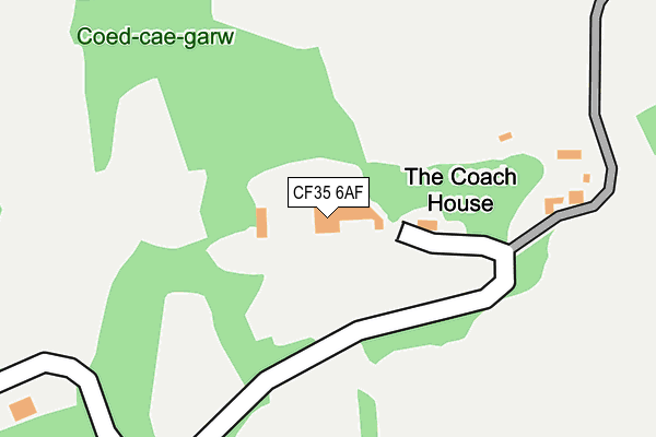 CF35 6AF map - OS OpenMap – Local (Ordnance Survey)