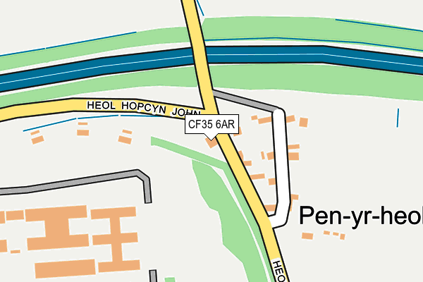 CF35 6AR map - OS OpenMap – Local (Ordnance Survey)