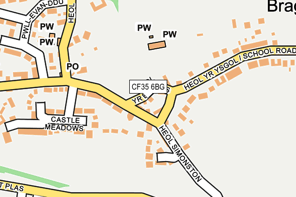 CF35 6BG map - OS OpenMap – Local (Ordnance Survey)