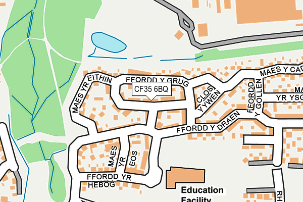 CF35 6BQ map - OS OpenMap – Local (Ordnance Survey)